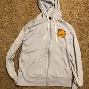 Garfield Have a Great Day Zip Up Lightweight Jacket Size SM